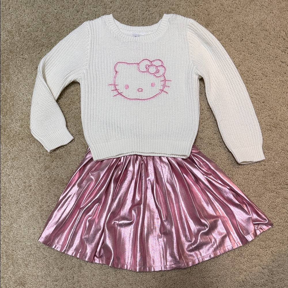 Hello Kitty White Knit Sweater